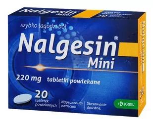 Krka Nalgesin mini 220 mg x 20 tabl powlekanych - Przeziębienie i grypa - miniaturka - grafika 1