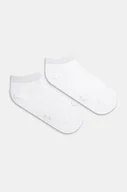 Skarpetki damskie - Calvin Klein skarpetki 2-pack damskie kolor biały 701230614 - miniaturka - grafika 1