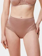 Majtki damskie - Triumph Figi klasyczne z wysokim stanem Ladyform Soft Maxi 10210671 Beżowy - miniaturka - grafika 1
