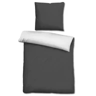 Pościel - Pościel dwustronna CloudComfort Basic czarny/biały 155 x 220 + 80 x 80 cm - miniaturka - grafika 1
