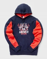 Bluzy męskie - REEBOK - BLUZA MĘSKA Z KAPTIUREM - BB IVERSION FLEECE HOODIE HD9951 granat - miniaturka - grafika 1