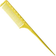 Szczotki i grzebienie do włosów - Y.S. Park, grzebień ze szpikulcem, model 185, żółty - miniaturka - grafika 1