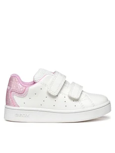 Geox Sneakersy B Eclyper B365MA 054BJ C0406 Biały - Buty dla dziewczynek - miniaturka - grafika 1