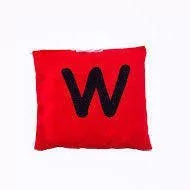 Worki na buty - Woreczek gimnastyczny, litera W, czerwony - miniaturka - grafika 1