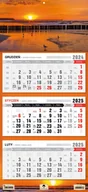 Kalendarze - Kalendarz 2025, trójdzielny, Ustka - miniaturka - grafika 1