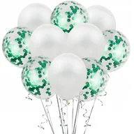 Wesele i ślub - BALONY DUŻE PRZEZROCZYSTE KONFETTI URODZINY WESELE ŚLUB ZESTAW 10 SZT - miniaturka - grafika 1