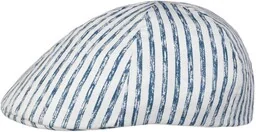 Kaszkiet Twotone Stripes Kids by Lipodo, niebiesko-biały, 46 cm - Czapki dla dzieci - miniaturka - grafika 1