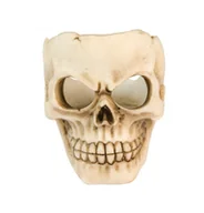 Świeczniki - Świecznik czaszka żywica 6 cm - miniaturka - grafika 1