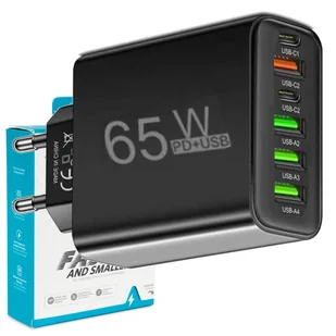 ŁADOWARKA SIECIOWA USB-C SZYBKA DO TELEFONU KOSTKA QUICK CHARGE 3.0 65W - Powerbanki ŁADOWARKA SIECIOWA USB-C SZYBKA DO TELEFONU KOSTKA QUICK CHARGE 3.0 65W - Powerbanki - miniaturka - grafika 1