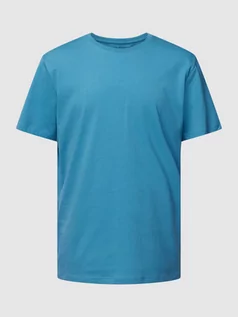 Koszulki męskie - T-shirt z detalem z logo model ‘ASPEN’ - grafika 1