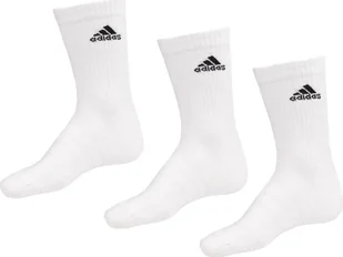 Skarpety adidas Cushioned Crew Socks 3P białe HT3446 34-36 - Skarpety termoaktywne - miniaturka - grafika 1