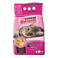 Żwirek dla kotów - benek Super Benek Compact Zapachowy Cytrusowa Świeżość różowy) 10L - miniaturka - grafika 1