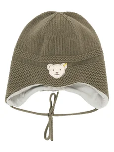 Steiff Czapka w kolorze khaki - Czapeczki dla niemowląt - miniaturka - grafika 1