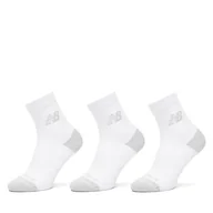 Skarpetki męskie - Zestaw 3 par wysokich skarpet unisex New Balance Active Cushion Quarter Socks LAS35204WT Biały - miniaturka - grafika 1