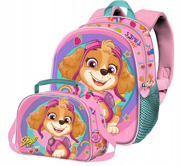 Psi Patrol Plecak Wycieczki Dziecięcy Torebka Torba 3D Premium Skye