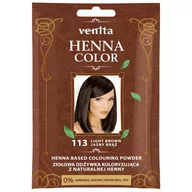 Kosmetyki do stylizacji włosów - Venita Henna Color henna w proszku do farbowania włosów 113 Jasny Brąz VEN-HEN-113 - miniaturka - grafika 1