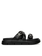 Klapki i japonki damskie - Badura Klapki CHAMOMILE-7Y002 Czarny - miniaturka - grafika 1