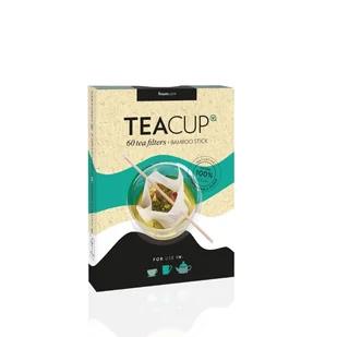 Filtry do herbaty Finum TeaCup 60 szt + bambusowy patyczek - Akcesoria i części do ekspresów do kawy - miniaturka - grafika 1