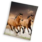 Koce - koc 150x200 młodzieżowy Konie - miniaturka - grafika 1