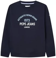 Bluzy dla chłopców - Pepe Jeans Timothy bluza chłopięca, Niebieski (Dulwich), 10 Lat - miniaturka - grafika 1