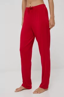 Piżamy damskie - Tommy Hilfiger spodnie piżamowe damskie kolor czerwony - grafika 1