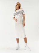 Sukienki - Tommy Hilfiger Sukienka codzienna WW0WW37850 Écru Regular Fit - miniaturka - grafika 1