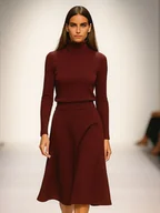 Koszule damskie - Bluzka burgund YY500107 - miniaturka - grafika 1