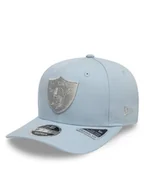 Czapki męskie - New Era Czapka z daszkiem Las Vegas Raiders Metallic 9FIFTY 60595207 Błękitny - miniaturka - grafika 1