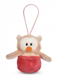 NICI Miękka zawieszka sowa Owluna w gnieździe 12 cm czerwony - Maskotki i pluszaki - miniaturka - grafika 1