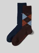 Skarpetki męskie - Skarpety długie z bawełny mieszanej w zestawie 2 szt. - miniaturka - grafika 1