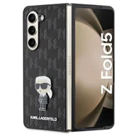 Etui i futerały do telefonów - Etui Karl Lagerfeld Saffiano Monogram Ikonik Pin na Samsung Galaxy Z Fold 5 - czarne - miniaturka - grafika 1