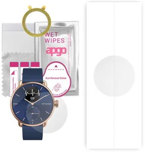 1x Folia hydrożelowa do Withings ScanWatch Hybrid 3700546707261 - apgo Smartwatch Hydrogel Protection Ochrona na ekran smartwatcha - Akcesoria do smartwatchy - miniaturka - grafika 1