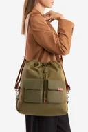 Plecaki - Lasocki MLP-W-015-04 Khaki - miniaturka - grafika 1