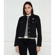 Kurtki damskie - Karl Lagerfeld Kurtka jeansowa IKON PRINT Regular Fit - miniaturka - grafika 1