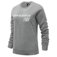 Bluzy sportowe damskie - Bluza New Balance WT03811AG - szara - miniaturka - grafika 1