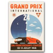 Plakaty - Plakat vintage Grand Prix International SPA A3 - miniaturka - grafika 1