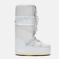 Kozaki damskie - Damskie Buty zimowe MOON BOOT MB ICON NYLON 80D1400440-H003 – Szary - miniaturka - grafika 1