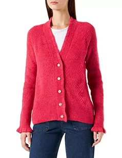 NAF Damski sweter Mgeraldia kardigan sweter, Camay Pink, duży - Swetry damskie - miniaturka - grafika 1