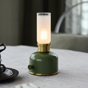 PR Home Lampa stołowa LED z akumulatorem Frida, zielona, wysokość 22 cm - Lampy stojące - miniaturka - grafika 1