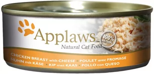 Applaws w bulionie, 6 x 156 g - Pierś z kurczaka z serem - Mokra karma dla kotów - miniaturka - grafika 1