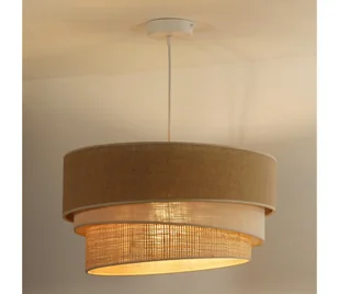 Duolla - Żyrandol na lince YUTE TRIO 3xE27/15W/230V śr. 60 cm brązowy/szary/beżowy - Lampy sufitowe - miniaturka - grafika 1