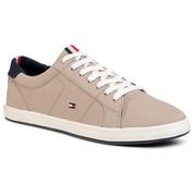 Trampki damskie - Tommy Hilfiger Tenisówki Iconic Long Lace Sneaker FM0FM01536AEP Stone BGE - miniaturka - grafika 1