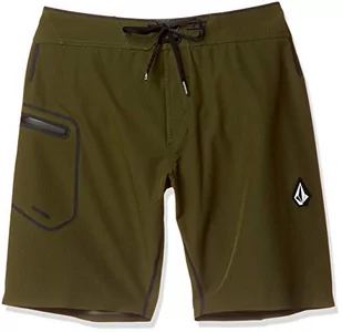 Volcom Volcom Męskie krótkie spodnie Deadly Plus Mod 20" zielony kamuflaż 28 A0812024 - Spodnie męskie - miniaturka - grafika 1