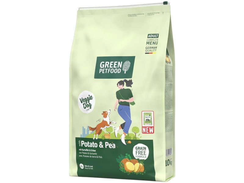 Karma dla psa GREEN PETFOOD VeggieDog z ziemniakami i groszkiem 10 kg
