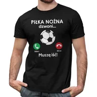 Koszulki męskie - Piłka nożna dzwoni, muszę iść - męska koszulka na prezent - miniaturka - grafika 1