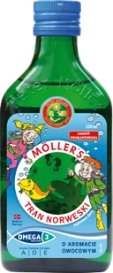 Axellus Mollers Tran Norweski 250 ml - Witaminy i minerały - miniaturka - grafika 7
