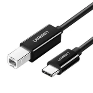 Kable komputerowe i do monitorów - Kabel USB-C 2.0 do USB-B UGREEN US241 do drukarki, 1m (czarny) - miniaturka - grafika 1