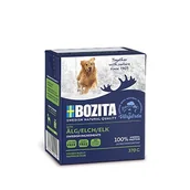 Mokra karma dla psów - Bozita Naturals Mięsne kawałki z łosiem w galaretce 16x370g - miniaturka - grafika 1