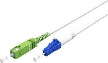 Goobay Kabel światłowodowy FTTH, Singlemode OS2 White, biały Simplex, 2 m - Długość kabla 2 m