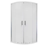 Kabiny prysznicowe - Kerra Zakrzywiona kabina prysznicowa Malibu GL 80 bez brodzika - miniaturka - grafika 1